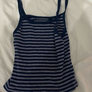 Navy blue and white stripped Brandy Melville tank